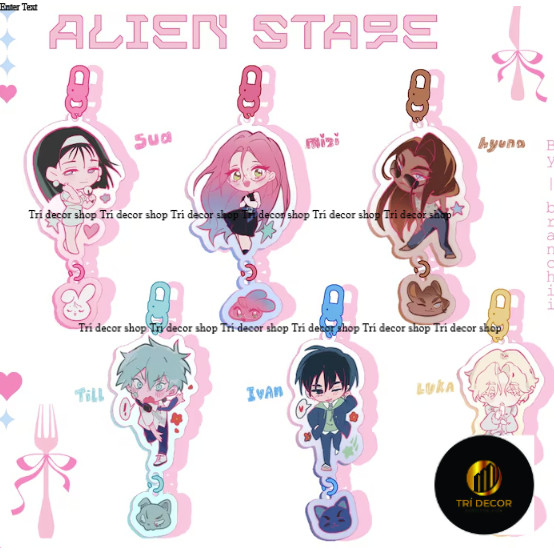 Alien Stage Linked charms | Ivan | mizu | luka | Till |