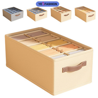 Bộ chia ngăn kéo Yesfashion Sock, Hộp lưu trữ có thể gập lại, Tủ quần áo đa chức năng chống bụi, chống mài mòn