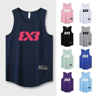3x3 Nam Thể Thao Singlet Thời Trang Ngoài Trời Bóng Rổ Thể Thao Huấn Luyện Áo Vest Nhanh Khô Độ Ẩm Wicking