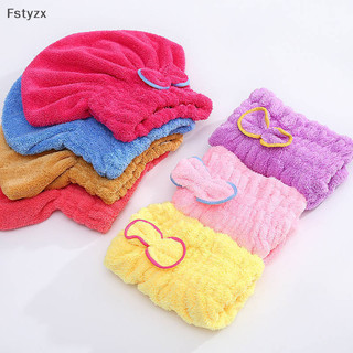 Fstyzx Microfibre Nhanh Khô Tóc Tắm Spa Nơ Quấn Khăn Mũ Cho Tắm Phụ Kiện Phòng Tắm Mũ Tắm Cho Nữ Mũ Tóc VN