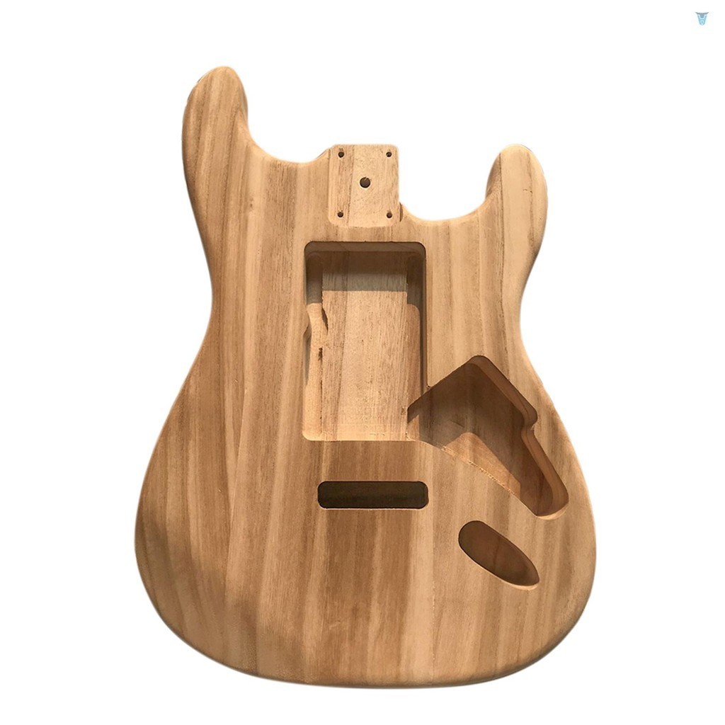 Loại gỗ đánh bóng Đàn Guitar phong điện Thùng đàn Guitar điện chưa hoàn thiện