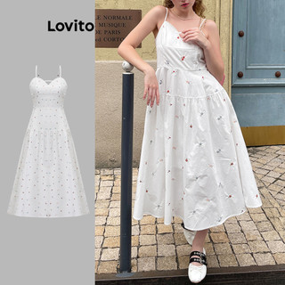 Lovito Váy họa tiết hoa thông thường cho nữ L82AD141