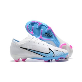 (High Quality)Giày Đá Bóng Nam Nữ NIK_E Zoom Mercurial Superfly IX Elite FG  / White Blue