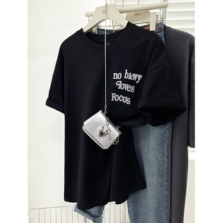 Hiixiivi [Mới 100% Cotton] Áo thun ngắn tay nữ Tee Baggy Nam Nữ Baggy Tròn Unisex Cổ dáng rộng Unisex Tee 4 / 12