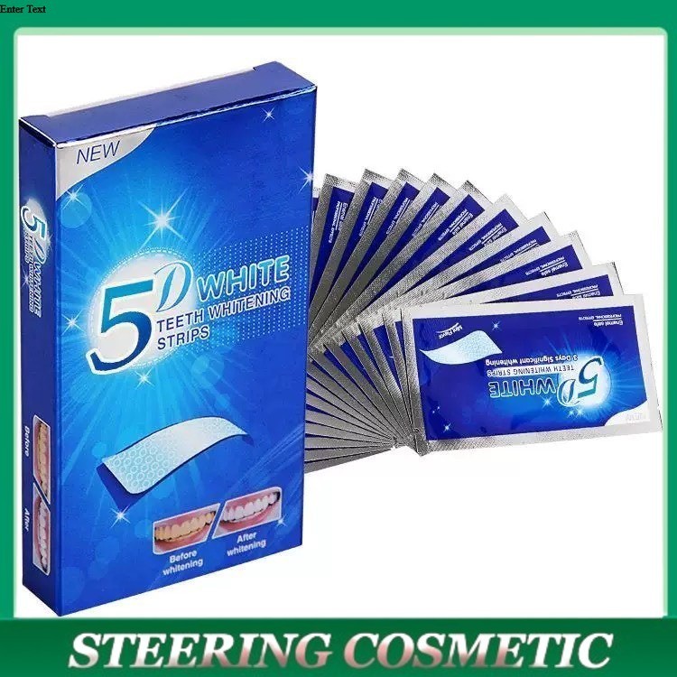 Full hộp 7 Tờ Miếng dán Trắng răng  5D White Teeth Whitening Stripss MagicBeauty -Steering Cosmetics