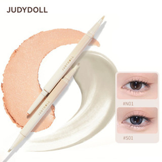 Judydoll Bút kẻ mắt Con tằm Bút kẻ mắt hai đầu Machete Bút kẻ mắt dạng gel Phấn mắt sáng Matte Bút tằm