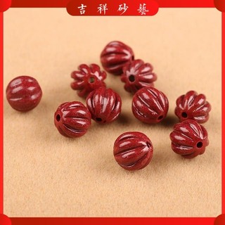 Cinnabar Cát Vàng Tím Hạt Bí Ngô Rời Hạt Vòng Cổ DIY