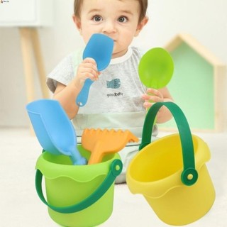 Leota 1 bộ đồ chơi cát đi biển, xô xẻng đi biển xô đồ chơi, cát xô hố dụng cụ abs di động nhẹ đi biển đồ chơi mùa hè
