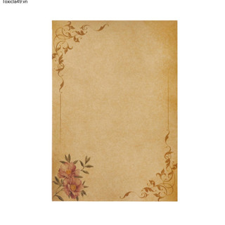 Set 8 sheets of paper, 8 patterns, A5 retro style