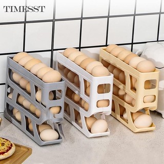 Tự động cuộn trứng giá đựng trứng bốn lớp hộp đựng trứng tự động cán trứng giá tổ chức tủ lạnh bảo quản