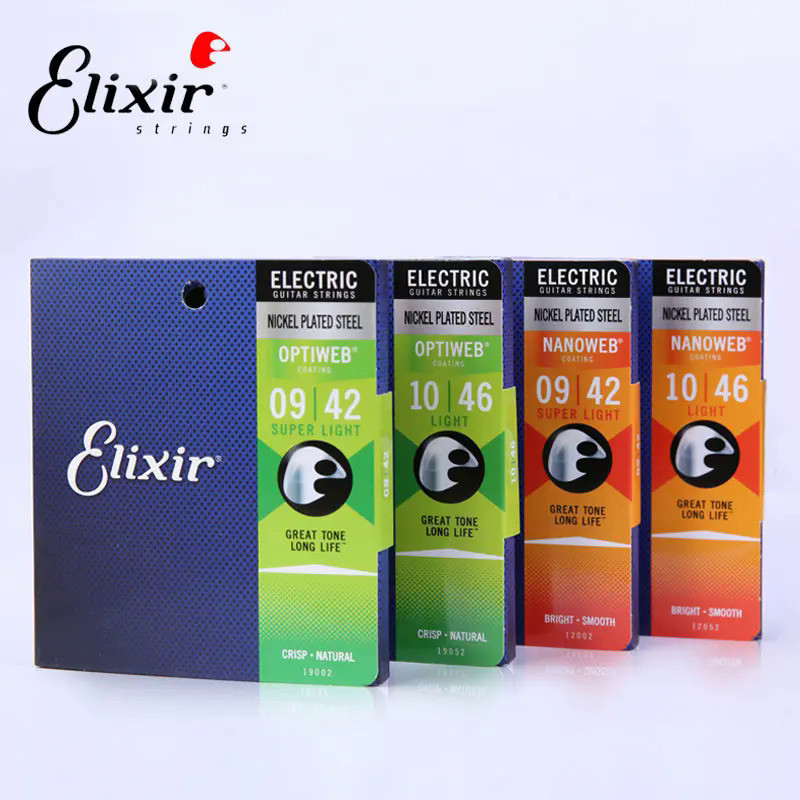 Elixir Acoustic Guitar Dây Nanoweb Phosphor 16027 16052 Đàn Guitar Điện 12052 Phụ Kiện Nhạc Cụ Miễn Phí Vận Chuyển