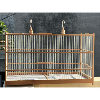 Khung lồng tập lực chào mào, chích chòe tự ráp gỗ nan cáp quang dài 60cm,80cm (ráp sẵn 6 mặt)