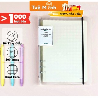  Sổ còng Klong ruột caro A5-B5-A4 5x5 6x6 mm nét đứt-liền file binder còng sắt MS 994 Ms 540 ms 550 