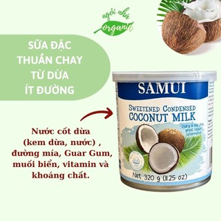 Sữa Đặc Thuần Chay Từ Yến Mạch/ Dừa SAMUI 320g