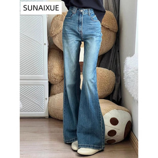 SUNAIXUE quần ống rộng quần nữ jean Thể thao Popular Cute Xu hướng WLK2430ES4 20Z240515