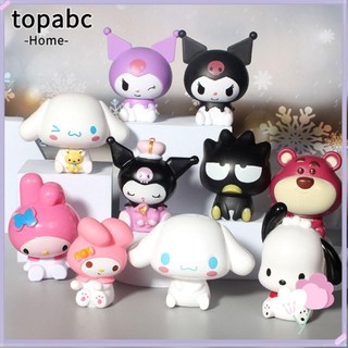 Top Anime Hình Cake Topper, Búp Bê Kuromi Nhân Vật Hành Động Cinnamoroll Cake Topper, Kawaii Dâu Gấu Pochacco Bánh Nhựa Trang Trí Trẻ Em