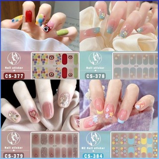 ⚡⚡COD CS Nhãn Dán Móng Tay Cao Cấp 38 CÁI DIY Cô Gái Xinh Đẹp Hoa Hoạt Hình Lá Vàng Thời Trang Có Thể Xé Và Bền Tự Làm Miếng Dán Móng Tay Đầy Màu Sắc Không Độc Hại