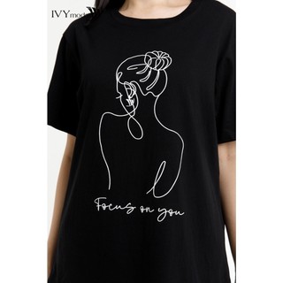 【COD】 Áo thun nữ Focus on you IVY moda MS 57M7759