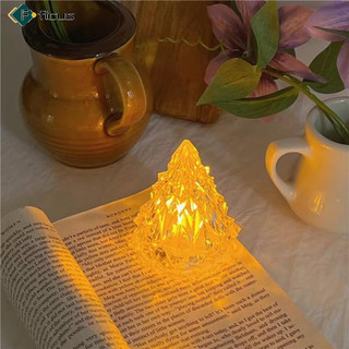 Sẵn sàng! Đèn ngủ Iceberg Giáng sinh Chống cháy Bảo vệ mắt Tiết kiệm năng lượng Đèn ngủ pha lê cho đám cưới gia đình