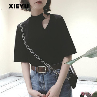 Áo thun chai nhỏ quyến rũ cổ điển và thời trang của XIEYUWomen