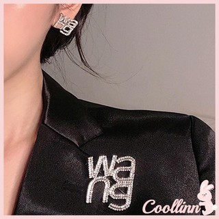 Coo Vintage Chữ Trâm Cài Retro Cho Kim Cương Giả Wang Chữ Trâm Cài Quần Áo Xòe Sang Trọng Khăn Choàng Huy Hiệu Trang Trí Hoặc