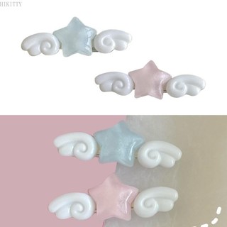 Kẹp Tóc HIK Cho Bé Gái Mỏ Vịt Ngọt Nhỏ Tươi Ngôi Sao Cánh Hình Thanh Thiếu Niên Kẹp Tóc