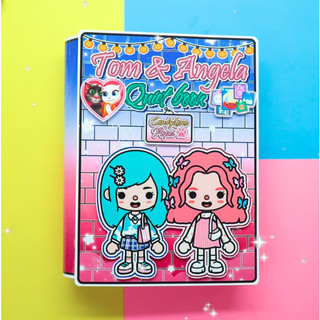 Búp bê giấy Ngôi nhà TOCA BOCA TOM and ANGELA wednesday house quiet book