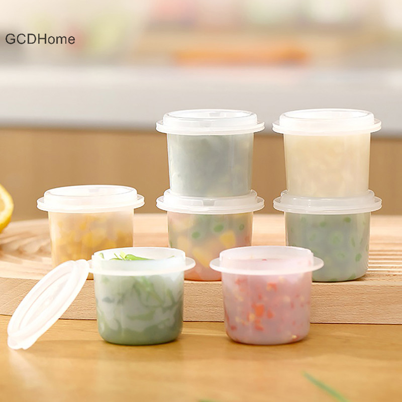 Gcdhome 1 / 4 Hộp Đựng Nước Sốt Nhựa Mini Hộp Gia Vị Salad Hộp Đựng Cho Ngoài Trời Di Động Thịt Nướng Gia Vị Lọ Dụng Cụ Nhà Bếp HOT