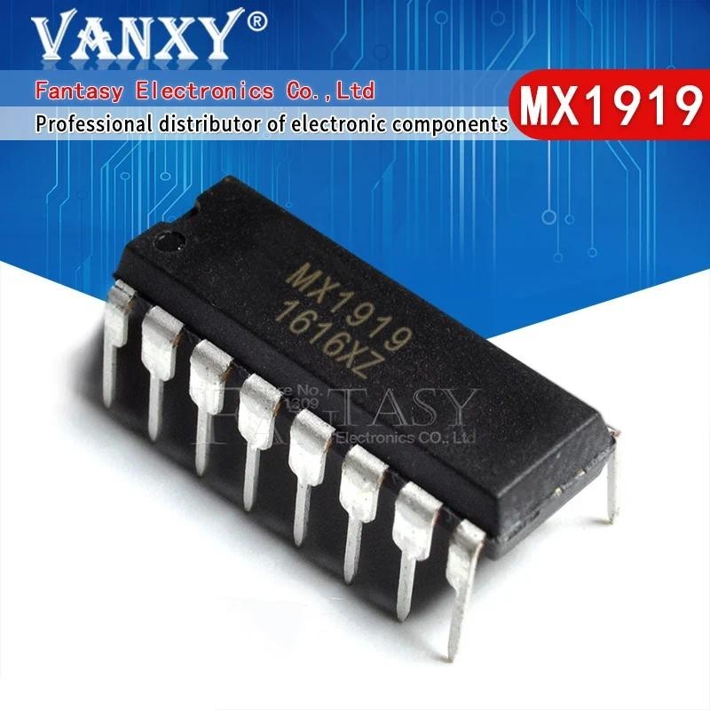 5 chiếc MX1919 DIP-16 MX 1919 DIP16 DIP MX1919L MX1515 MX15L linh kiện điện tử vanxy