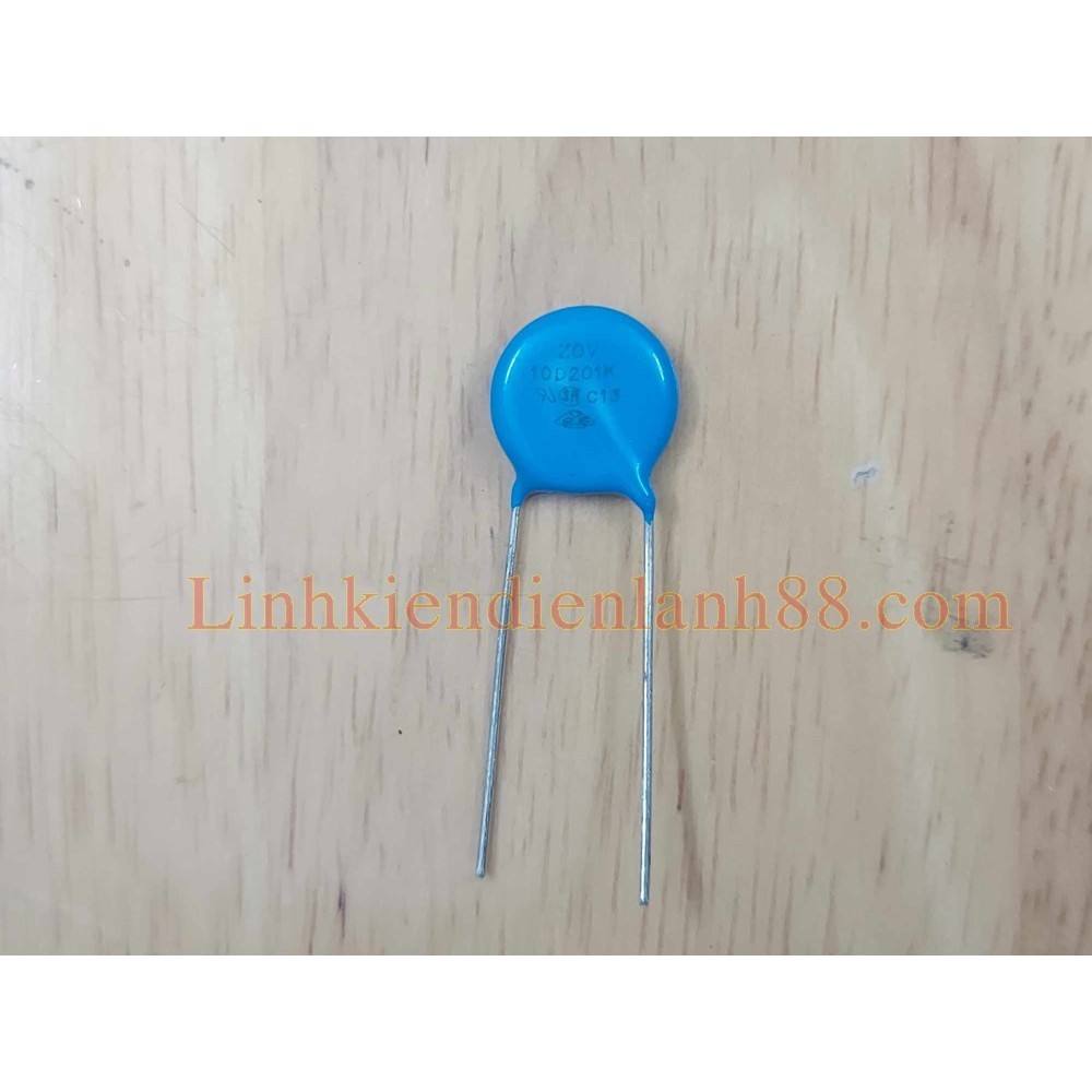 (10 cái) Tụ Bảo Vệ Quá Áp, Tụ Nổ 100v 110v 10D201K mới 100% ( tụ bảo vệ máy nhật bãi điện 100v )