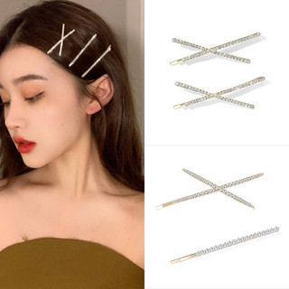 Kẹp tóc kim cương giả hình chữ X thời trang Hàn Quốc dành cho nữ