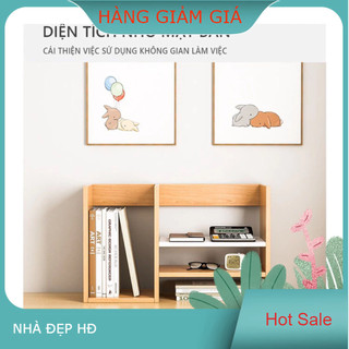 KỆ SÁCH ĐỂ BÀN , HD043 kệ sách trang trí cho bàn làm việc thêm sang trọng