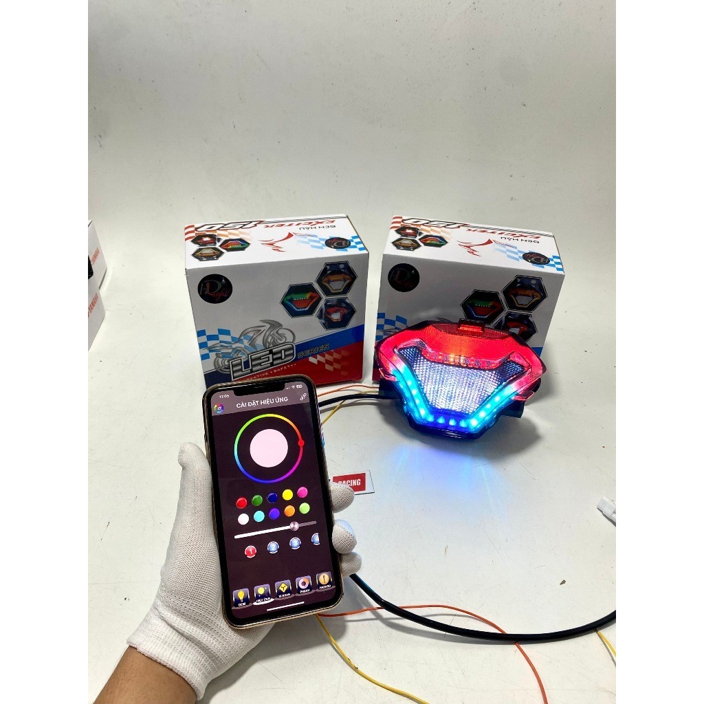 Cụm led hậu I8 BLE K2 cho Exciter 150 chỉnh app phụ tùng