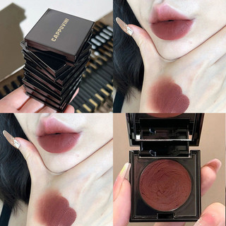 Same Style as Tiktok#CappuviniVelvet Mist Silky Lip Cheek Mud Matte Velvet Matte Makeup White Lip Lacquer Lipstick6.6na