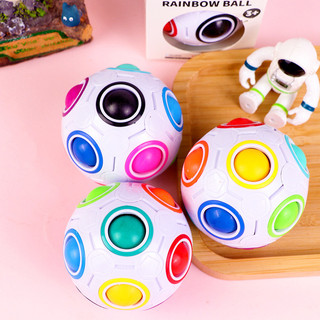 [Quả cầu vồng đầu ngón tay] Quả bóng khối tốc độ vui nhộn Giảm căng thẳng Brain Teaser Màu sắc phù hợp với đồ chơi xếp hình 3D