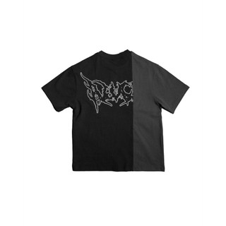 Half patch artwork - Tshirt - BLACKORP - Form oversize, cotton, Unisex