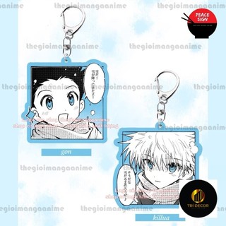 Móc khóa IN HÌNH Hunter x Hunter Thợ săn tí hon anime chibi mica trong acrylic