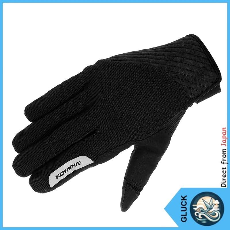KOMINE Motorcycle GK-1853 Stretch Mesh Gloves Luce II Black S [Direct from Japan]