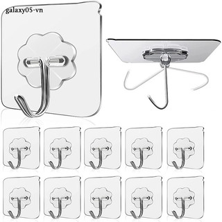 Lingmeng [CLS2404A Code Single 30k Giảm 150k] 5 bộ móc treo giấy dán tường trong suốt, chống thấm nước 10KG