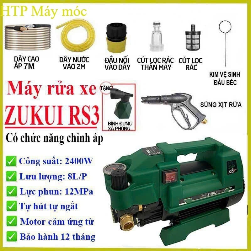 MÁY RỬA XE MINI OSAKA RS3 2400 dây đồng 100% mẫu mới /bảo hành 12 tháng HPT Máy móc  rẻ