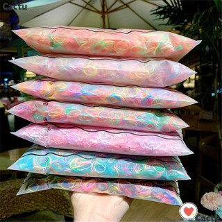 Set 1000 dây thun buộc tóc nhiều màu sắc dành cho nữ