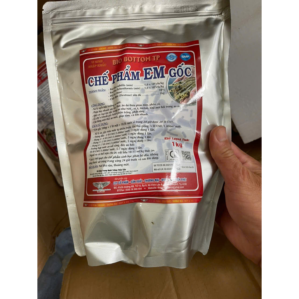 Chế phẩm sinh học EM gốc. Men Vi Sinh chuẩn  Từ EM gốc sản xuất ra 40 lít thứ cấp