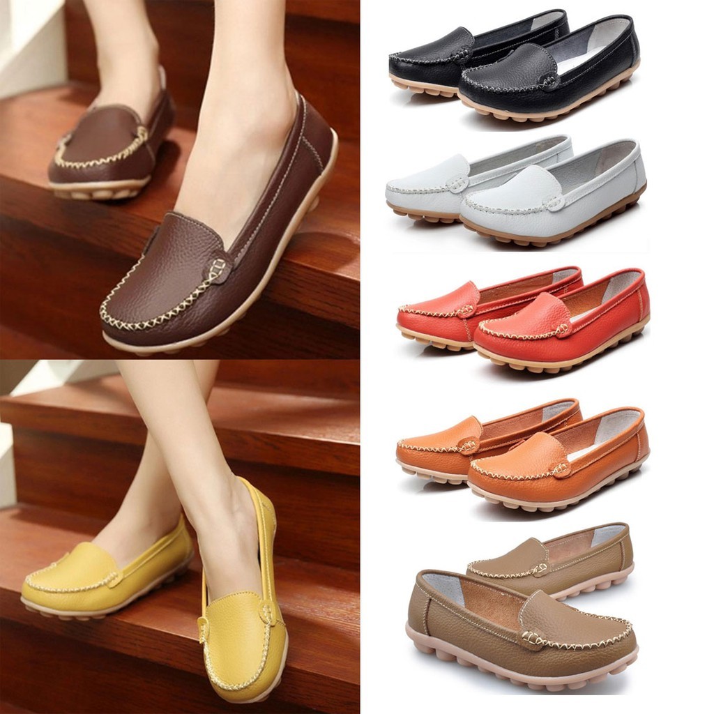JI9 DEDETRIPE Hàng có sẵn Giày Moccasin dành cho nữ