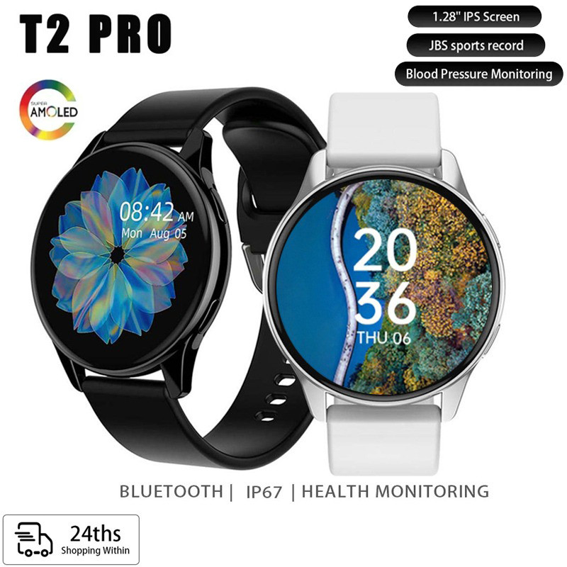 Đồng hồ thông minh Galaxy watch Active 2 Màn hình cảm ứng toàn màn hình T2 Pro Đồng hồ thông minh bl