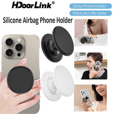 Hdoorlink Có Thể Gập Lại Đàn Hồi Điện Thoại Cầm Chân Đế Điện Thoại Silicon Cầm Nhẫn Giá Đỡ Bỏ Túi Ổ Cắm Pop Giá Đỡ
