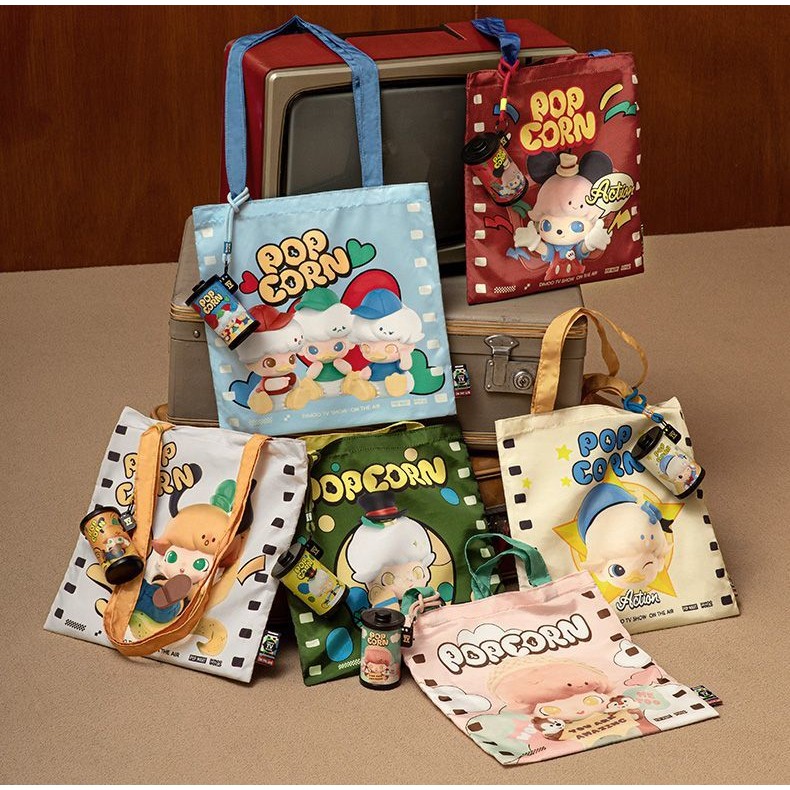 Popmart DIMOO WORLD x Disney Series-Túi lưu trữ bí ẩn Hộp vải đi lại