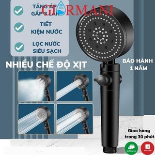 Tay sen tăng áp 5 chế độ nước màu đen có nút tắt mở tiện dụng TS14