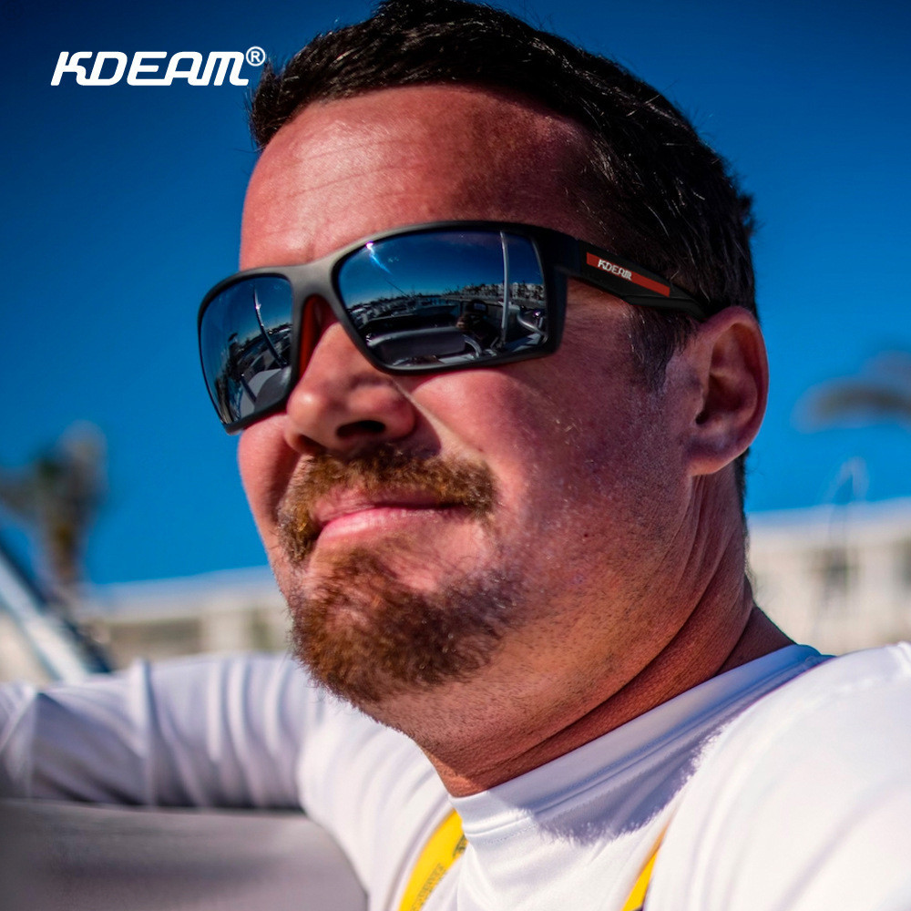 Kính râm phân cực KDEAM dành cho nam / nữ Kính mắt thể thao ngoài trời đầy màu sắc Kính đi xe đạp