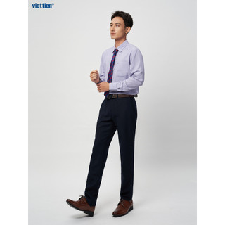 Quần tây trơn 0 Ply VIỆT TIẾN vải Poly phom regular fit - 1S4187NFY/Q0NP