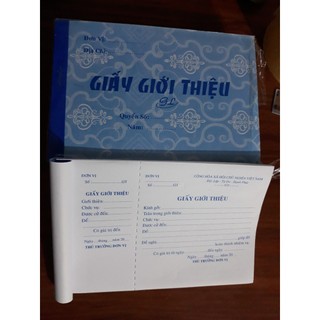 5 cuốn Giấy giới thiệu tốt giấy ford dày (50 tờ/cuốn)